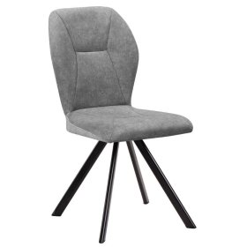 Stuhl Esszimmer Abeka drehbar in Grau (2er Set) – Ansicht 2