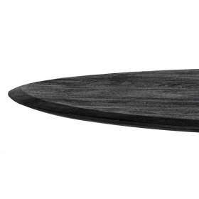 Moderner Couchtisch Ackora in Schwarz aus Mangobaum Massivholz – Ansicht 5