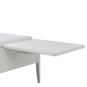 Bett modern weiß Anni 140x200 cm wahlweise mit Ablagen – Ansicht 6