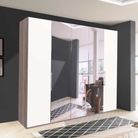 3 türiger Schlafzimmerkleiderschrank Rarian mit Spiegel modern – Ansicht 3