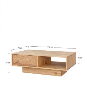 Wohnzimmer Tisch massiv Rusaly aus Wildeiche in modernem Design – Ansicht 11