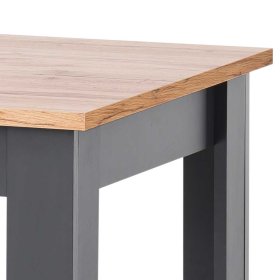Küchen Tisch Saridio im Landhausstil in Wildeichefarben und Anthrazit – Ansicht 4