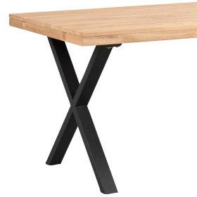 Esszimmer Tisch Tagma mit Eichemassivholzplatte im Loft Stil – Ansicht 5