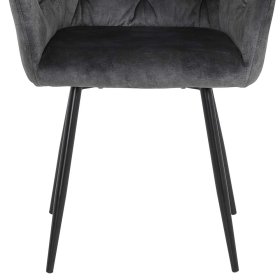 Polsterstuehle Esszimmer Ogrir in Anthrazit und Schwarz (2er Set) – Ansicht 6