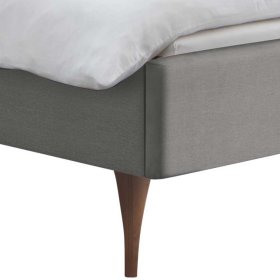 Skandi Design Stoffbett Latiroca in Grau und Kernbuchefarben – Ansicht 4