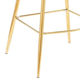 Muschel Barhocker Nastaruna in Schwarz und Goldfarben (2er Set) – Ansicht 8
