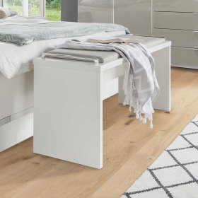 Schlafzimmerkomplettset Xarina in Weiß und Hellgrau mit Doppelbett (fünfteilig) – Ansicht 14