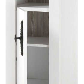 Badmidischrank Atridia mit offenem Fach und Tür – Ansicht 5