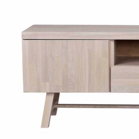 TV Lowboard South aus Eiche White Wash massiv 160 cm – Ansicht 3