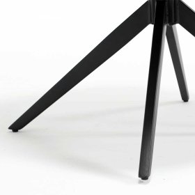 Drehbare Esstisch Stühle Aostata mit Armlehnen und Gestell aus Metall (2er Set) – Ansicht 11