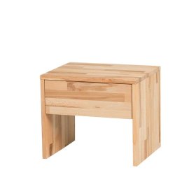 Doppelbett Murewa aus Kernbuche Massivholz mit Polsterkopfteil (dreiteilig) – Ansicht 7