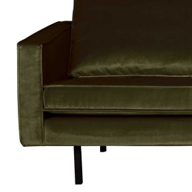 Sofa Verella in Dunkelgrün Samtbezug im Retro Design – Ansicht 3