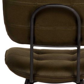 Polsterstuhl Esszimmer Set Rianostra in Oliv Grün mit Steppungen (2er Set) – Ansicht 7