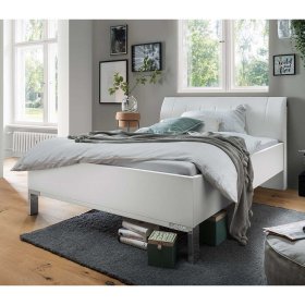 Doppelbett Bean in modernem Design in Weiß – Ansicht 2