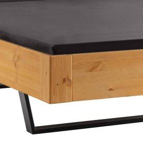 Doppelbett Brendas Kiefer Laugenfarben im Industry und Loft Stil – Ansicht 5