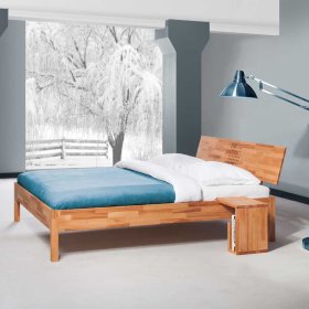 Bett Pazionan aus Kernbuche Massivholz – Ansicht 2