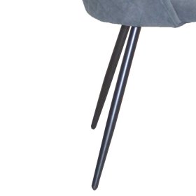 Stühle Esszimmer Polaris in Grau und Schwarz mit 48 cm Sitzhöhe (4er Set) – Ansicht 5