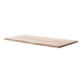 Massivtisch Freshna aus Zerreiche Massivholz mit Bügelgestell – Ansicht 6
