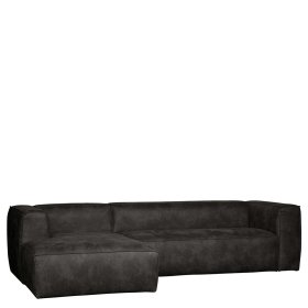 Ecksofa Ostabora in Schwarz Recyclingleder 305 cm breit – Ansicht 2