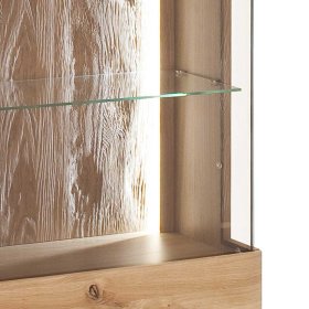 Vitrine Lamanda aus Eiche Bianco geölt 90 cm breit – Ansicht 7