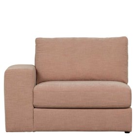 Modul Couch mit Armlehne links Oktamian in Rosa aus Webstoff – Ansicht 4