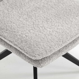 Hochlehner Zoronga in modernem Design aus Boucle Stoff und Metall (2er Set) – Ansicht 7