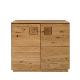 Echtholz Kommode Onitos in Wildeichefarben - modernes Design – Ansicht 1