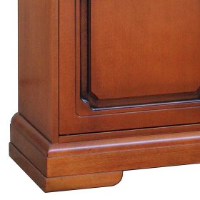 Esszimmervitrinenschrank Cadruna im klassischen Stil in Nussbaumfarben – Ansicht 3