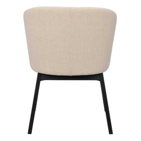 Polsterstuhlset Esszimmer Kulyna in Beige und Schwarz (2er Set) – Ansicht 6