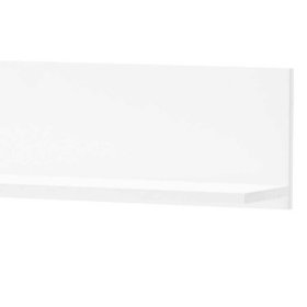 Weißes Wandregal 150 cm Paros in modernem Design mit Rückwand – Ansicht 4