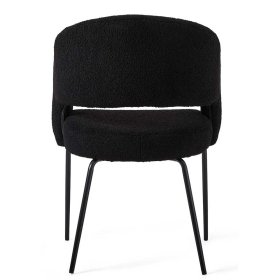 Esszimmerstuhl Office mit Armlehnen aus Boucle (2er Set) – Ansicht 6