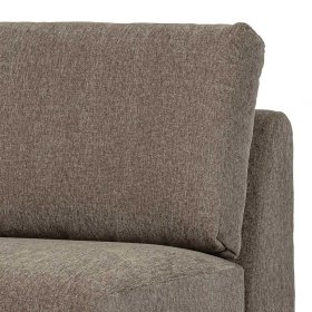 Modul Sofa Element Udjaca in Taupe mit Vierfußgestell aus Metall – Ansicht 6