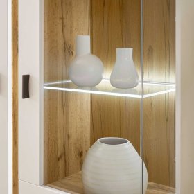 Dreiteilige Wohnwand Luzillo in modernem Design 125 cm hoch (dreiteilig) – Ansicht 10
