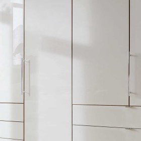 Schlafzimmer Komplett Cnutria in Beige und Eiche Bianco (vierteilig) – Ansicht 8