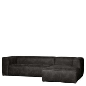 Ecksofa Ostabora in Schwarz Recyclingleder 305 cm breit – Ansicht 1