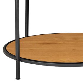 Runder Couchtisch Traka in Eichefarben und Schwarz im Skandi Design – Ansicht 3