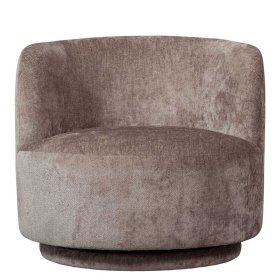 Sessel Vasteca in Taupe aus Chenillegewebe – Ansicht 3