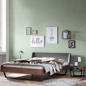 Doppelbett Gulpi im Industry und Loft Stil mit Bügelgestell – Ansicht 2