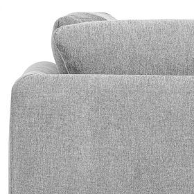 Eckelement Modul Sofa Kahilke in Hellgrau mit Vierfußgestell aus Metall – Ansicht 10