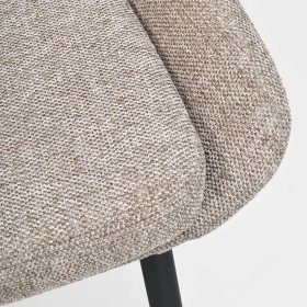 Esszimmer Polsterstühle Eckpoint in Beige Webstoff modern (2er Set) – Ansicht 8