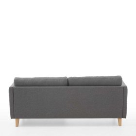 Skandi Design Wohnzimmer Couch Tubrina in Grau aus Webstoff – Ansicht 5