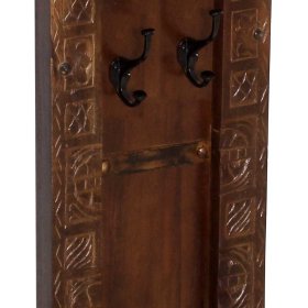 Wandgarderobe Mysore im Kolonialstil aus Teak Massivholz – Ansicht 4