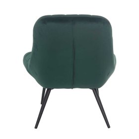 Samt Sessel Ziaru in Dunkelgrün im Retro Style – Ansicht 5