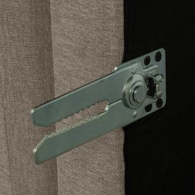 Modul Sofa Element Udjaca in Taupe mit Vierfußgestell aus Metall – Ansicht 12