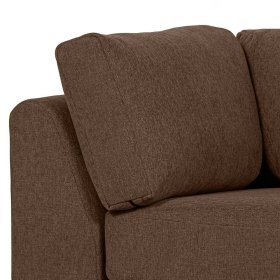 Chaiselongue Lehne links Rio in Braun - Modulsofa Element – Ansicht 5