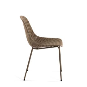 Esszimmerstühle Ratisha in Beige mit Metallgestell (4er Set) – Ansicht 3