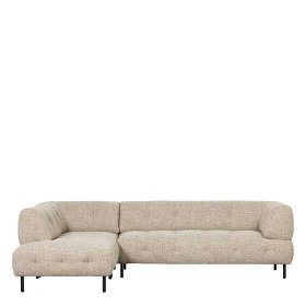 Sofaecke Streeter in Beigegrau mit Fußgestell aus Metall – Ansicht 2