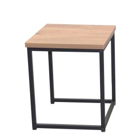 Dreisatz Beistelltisch Jaxon in Eichefarben und Schwarz 42 cm hoch (dreiteilig) – Ansicht 2