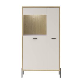 Highboard Zimena mit Vierfußgestell aus Metall in modernem Design – Ansicht 4