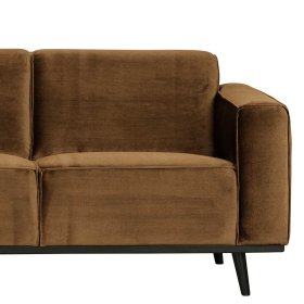 Samt Dreisitzer Sofa Bondi in Honigfarben 230 cm breit – Ansicht 6